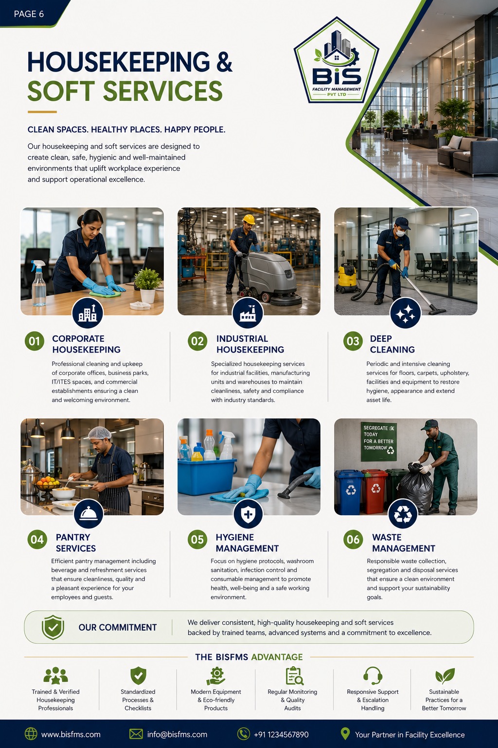 Housekeeping and soft services